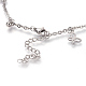 Bracelets de cheville en 304 acier inoxydable avec pendentif AJEW-O028-04P-3