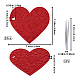GORGECRAFT 2pcs Silicone Doming Mat Heart with Flower Pattern Trivet Mat Hot Plate Holder Red Heat Resistant Synthetic Rubber Pads Kitchen Tool with Tweezer for Epoxy Resin Crafts Supplies AJEW-GF0008-30-2