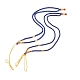 Изготовление регулируемого ожерелья из лазурита из бисера MAK-G012-03-1