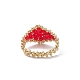 Glasfingerringe&nbsp;RJEW-MZ00030-04-4