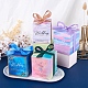 Magibeads 40Sets 4 Color Square Fold Paper Candy Boxes CON-MB0001-17-6
