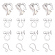 SUNNYCLUE 150Pcs 3 Style Plastic Clip-on Earring Findings KY-SC0001-72-1