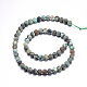 Fili di perle rotonde di turchese africano naturale smerigliato (diaspro) X-G-D746-6mm-2