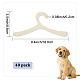 DELORIGIN 40Pcs Plastic Pet Clothing Hangers AJEW-WH0248-301-2