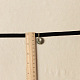 ゴシックチョーカーネックレス  ウールコードネックレス  合金の翼を持つ  ブラック  11インチ X-NJEW-N0052-323-4
