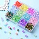 396 pièces 12 couleurs perles acryliques craquelées transparentes CACR-YW0001-06-6