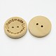 Flat Round Wooden 2-Hole Buttons BUTT-O012-01-1