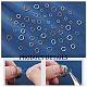 Benecreat 300pcs 10 estilos anillos de salto de latón KK-BC0012-43-4