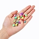 100Pcs Handmade Polymer Clay Fruit Theme Beads DIY-YW0002-40-5