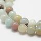 Brins de perles d'amazonite de fleurs naturelles G-G697-F06-4mm-5