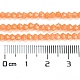 Cuisson des brins de perles de verre transparentes peintes DGLA-F029-J2mm-03-5