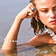 Unicraftale 60pcs 2 colores perlas naturales de agua dulce conector encantos STAS-UN0046-58-5