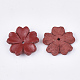 5-Blütenblatt umweltfreundliche Rindsleder Perlenkappe FIND-S301-38D-2