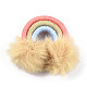 Polycotton (Polyester-Baumwolle) gewebter Regenbogen-Wandbehang FIND-T035-15F-1