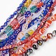 Handmade Millefiori Glass Beads Strands LK-F011-01-1