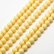 Imitation Amber Resin Round Beads Strands for Buddhist Jewelry Making RESI-A009A-8mm-05-1