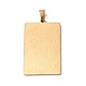 Pendentif en acier inoxydable 201&nbsp;STAS-B033-01G-10-2