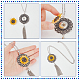 Nbeads 5Pcs 5 Style Interchangeable Alloy Snap Button Necklace Making FIND-NB0003-50-3