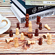 Piezas de ajedrez de madera gorgecraft WOOD-GF0001-14-4