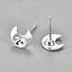 304 Stainless Steel Ear Stud Components X-STAS-G187-07S-2