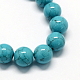 Chapelets de perles en turquoise synthétique teintée TURQ-R032-8mm-XSS09-2