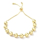 Langlebige runde Perlenschieber-Armbänder aus vergoldetem Messing für Damen und Herren BJEW-E089-01G-04-1