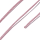 ラウンドワックスポリエステル糸ストリング  マイクロマクラメコード  ツイストコード  革縫い用  フラミンゴ  0.8mm  約54.68ヤード（50m）/ロール YC-D004-02E-008-3
