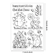 PH Pandahall Clear Stamps für St. Patrick's Day Glücksklee DIY-WH0167-57-0091-2