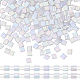 Creatcabin 250 Stück 2-Loch-Saatperlen aus undurchsichtigem Glas SEED-CN0001-29-1