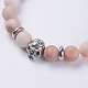 Natural Pink Aventurine Beads Stretch Bracelets BJEW-E325-C01-F-2