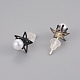 Acrylic Pearl Stud Earrings X-EJEW-F211-07-3