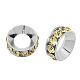 Brass Rhinestone Spacer Beads RB-A020-14mm-13S-1