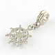 Large Hole Alloy European Dangle Charms MPDL-R023-03-2