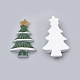 樹脂カボション  クリスマスツリー  濃い緑  34x20.5x5mm CRES-N009-28-2