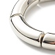 Chunky ccb perles de tube incurvées en plastique bracelet extensible pour hommes femmes BJEW-JB06992-02-4