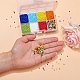 8 cuentas de semillas de vidrio de colores SEED-YW0001-59-8