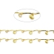 Handmade Eco-friendly Brass Curved Bar Link Chain CHC-E023-31G-4