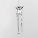 Tibetan Style Alloy Human Body Skeleton For DIY Toy Doll Making TIBE-39030B-AS-RS-1