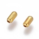 アイアン製ビーズ  オーバル  ゴールドカラー  4.8x2.4mm  穴：0.5mm  約9000個/500g IFIN-E303Y-G-2