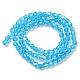 Transparent Electroplate Glass Beads Strands GLAA-F029-4mm-C19-2