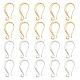 SUPERFINDINGS 20Pcs Brass Earring Hooks Hypoallergenic Nickel Free Lead Free Cadmium Free Earring Supplies Jewelry Making Findings KK-FH0001-24-1
