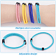 Chgcraft 10pcs 10 couleurs bracelet en corde tressée en nylon BJEW-CA0001-05-5