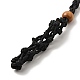 Плетеный шнур из восковой веревки макраме мешочек изготовление ожерелья NJEW-J007-08-2