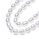 Brins de perles de culture d'eau douce naturelles PEAR-N012-03G-4