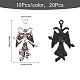 Chgcraft 20pcs 2 couleurs pendentifs en alliage FIND-CA0007-54-2