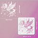FINGERINSPIRE Unicorn Stencil 11.8x11.8inch Reusable Unicorn Pegasus Drawing Template Unicorn and Star Pattern Craft Stencil Dream Theme Stencil for Painting on Wall DIY-WH0391-0114-2