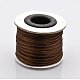 Cordons fil de nylon tressé rond de fabrication de noeuds chinois de macrame rattail NWIR-O001-06-1