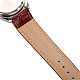 Hochwertigem Edelstahl Leder Armbanduhr WACH-A002-12-5