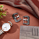 Unicraftale 2 ensembles de style tibétain 304 fermoirs de bracelet de montre en acier inoxydable STAS-UN0039-87A-2