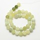 Natural New Jade Stone Frosted Round Bead Strands G-O039-06-8mm-2